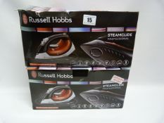*2 Russell Hobbs Steamglide Professional Irons