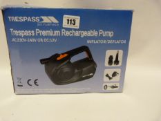 *Trespass Premium Rechargeable Pump