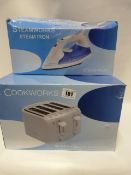 *Steamworks Iron & Cookworks 4 Slice Toaster