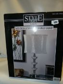 *Welton Crystal Table Lamp with Shade