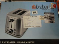 *Brabantia Stainless Steel 2 Slice Toaster