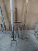 2 Pitch Forks and 2 Potato Forks