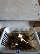 Box of Brass Door Handles and Single Phase Distribution Unit