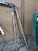 2 Rakes and a Set of Early Lawn Edgers