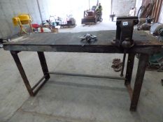 Engineers Bench Fitted with Engineers 6 Inch Quick Release Vice