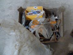 Box Containing Assorted Nuts, Bolts, Gutter Brackets etc
