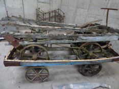 2 Very Old Railway Platform Trolleys
