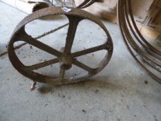 Cast Iron Spoked Implement Wheel