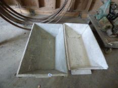 2 Wood Wash Tubs