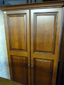 Mahogany Effect Double Wardrobe