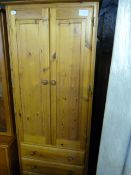 Pine Double Wardrobe over Drawers