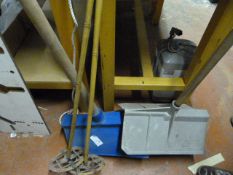 2 Builders Hods & Set of Early Ski Poles