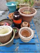 Quantity of Ceramic & Terracotta Plant Pots
