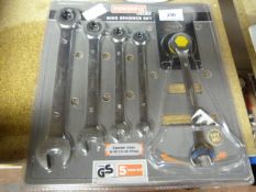 Ratchet Ring Spanner Set - Metric