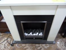 *White and Black Electric Fire