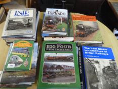 Large Quantity of Hard Backed Books Relating To Railways