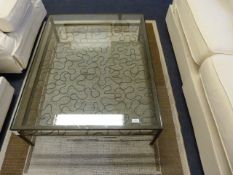 Glass Topped Occasional Table