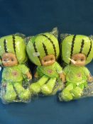 *3 Fruit Head Dolls