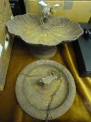 2 Vintage Bird Baths