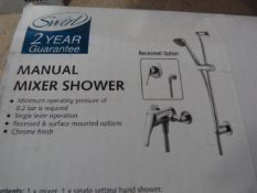 *2 Swirl Manual Shower Mixers