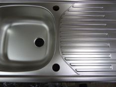 *Pyramis Stainless Steel Sink Unit with Drainer