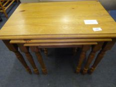 Pine Nest of 3 Tables