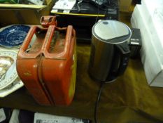 10L Petrol Can & Morphy Richards Kettle