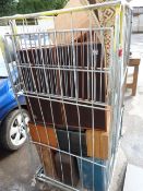 Trolley containing Assorted Wharfdale & Other Speakers - Panasonic Microwave etc
