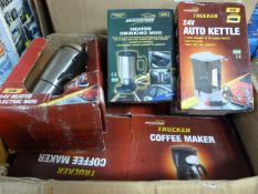 *Box Containing Coffee Makers - Heated Mugs etc