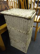 Wicker Linen Basket & Contents