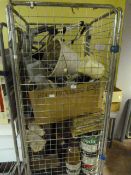 Trolley containing Assorted Plumbing Fittings - Shelf Brackets - etc