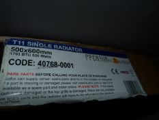 500 x 600 T11 Single Panel  Radiator