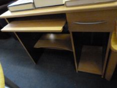 Light Beech Computer Desk