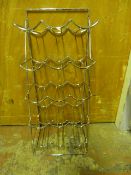 Chrome 15 Bottle Wire Wine Rack