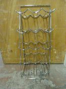 Chrome 15 Bottle Wire Wine Rack