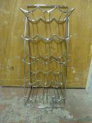 Chrome 15 Bottle Wire Wine Rack