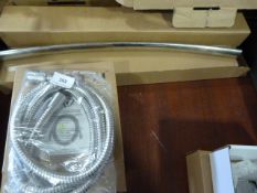 *2 Moretti Flexible Shower Hoses & Riser Rails etc