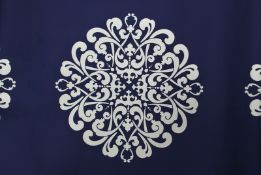 6 rolls of Caramel Creations Blue Floral Wall Paper