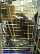 Trolley containing Assorted Picture Frames - Battery Charges - Electrical Components - Builders