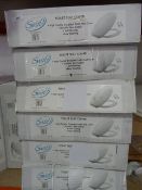 *6 Swirl White Soft Close Toilet Seats