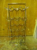 Chrome 15 Bottle Wire Wine Rack