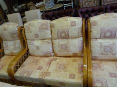 Bamboo 3 Piece Conservatory Suite with Table