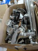 *Box of Assorted Chrome Taps etc