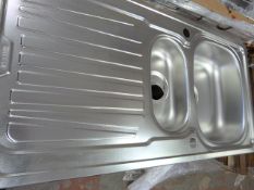 *Pyramis 1 1/2 Bowl Inset Stainless Steel Sink