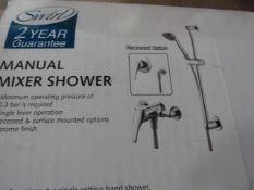 *2 Swirl Manual Shower Mixers