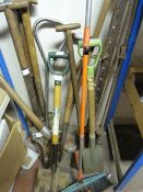 Assorted Gardening Tools - Shovels - Clamps etc