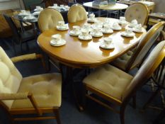 Light Oak Extending Table & 6 Chairs