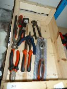 Box containing 9 Assorted Hand Tools