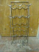 Chrome 15 Bottle Wire Wine Rack