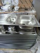 *Pallet containing 47 Pyramis Bowl & a Half Inset Sink Units